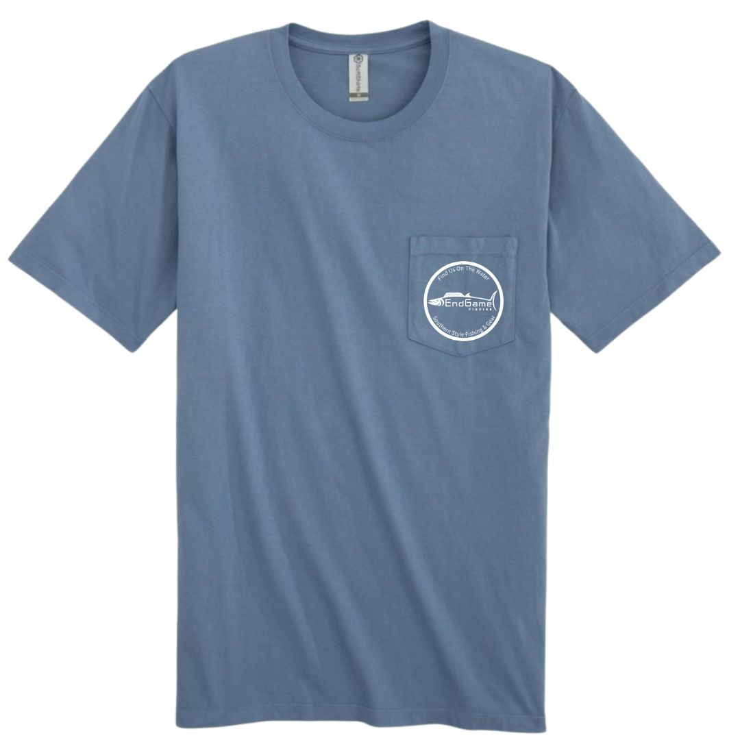 EndGame Offshore SportFish Pocket Tee - Slate Blue