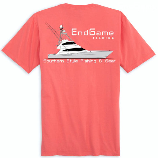 EndGame Offshore SportFish Pocket Tee - Coral
