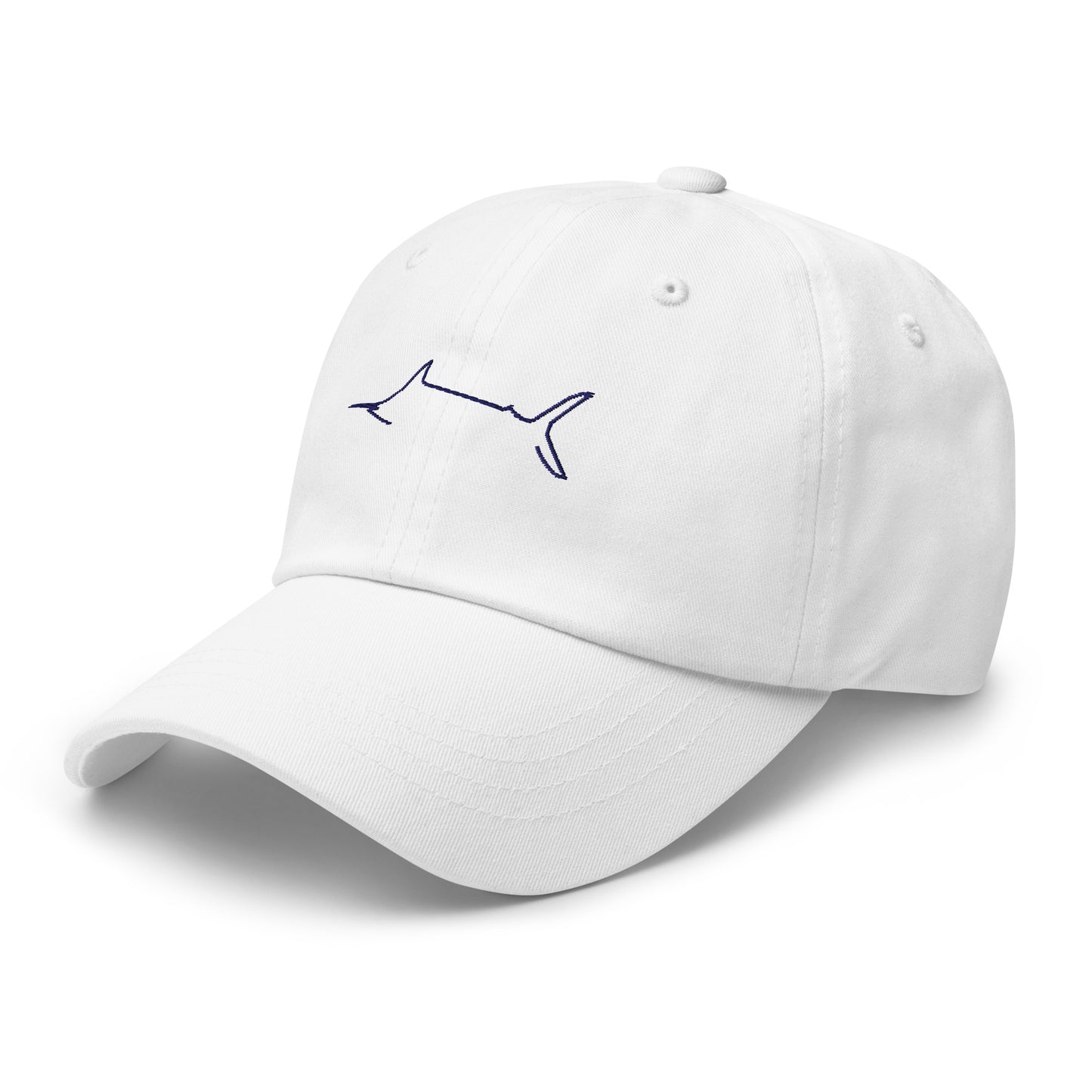 Marlin Crest Twill Hat - White