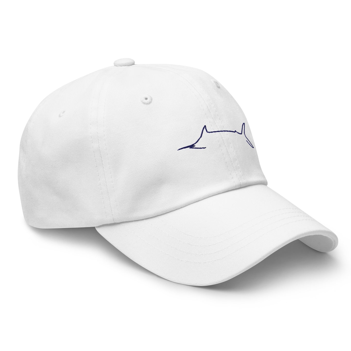 Marlin Crest Twill Hat - White